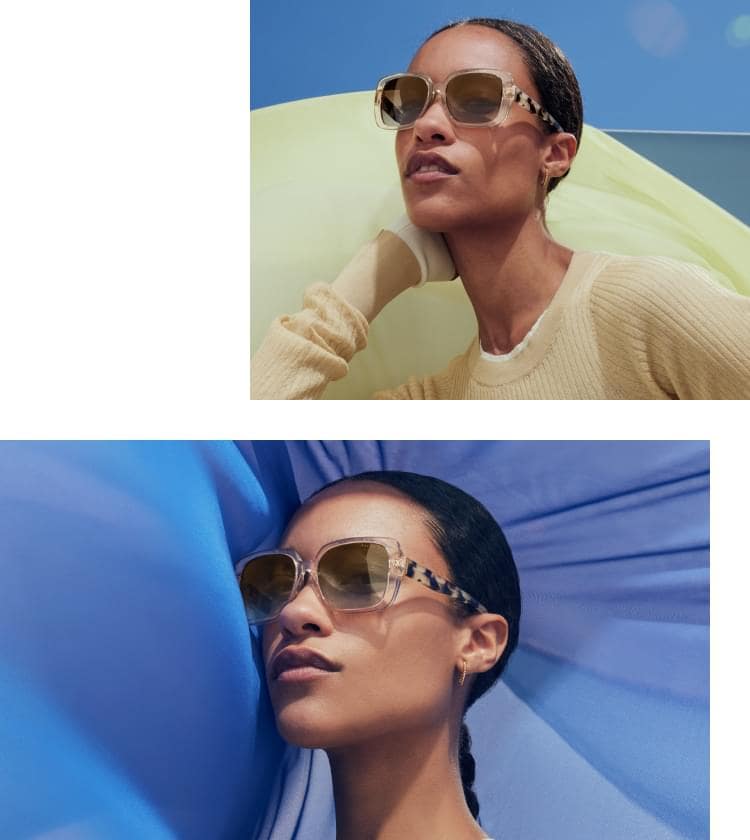 HEALLILY Tons Coloridos Óculos De Sol Com Lentes Coloridas Óculos De Sol  Transparentes Óculos De Moda Mulher Acessórios De Praia Para Mulheres Tons  De Moda Polarizado Senhorita Presente : : Moda