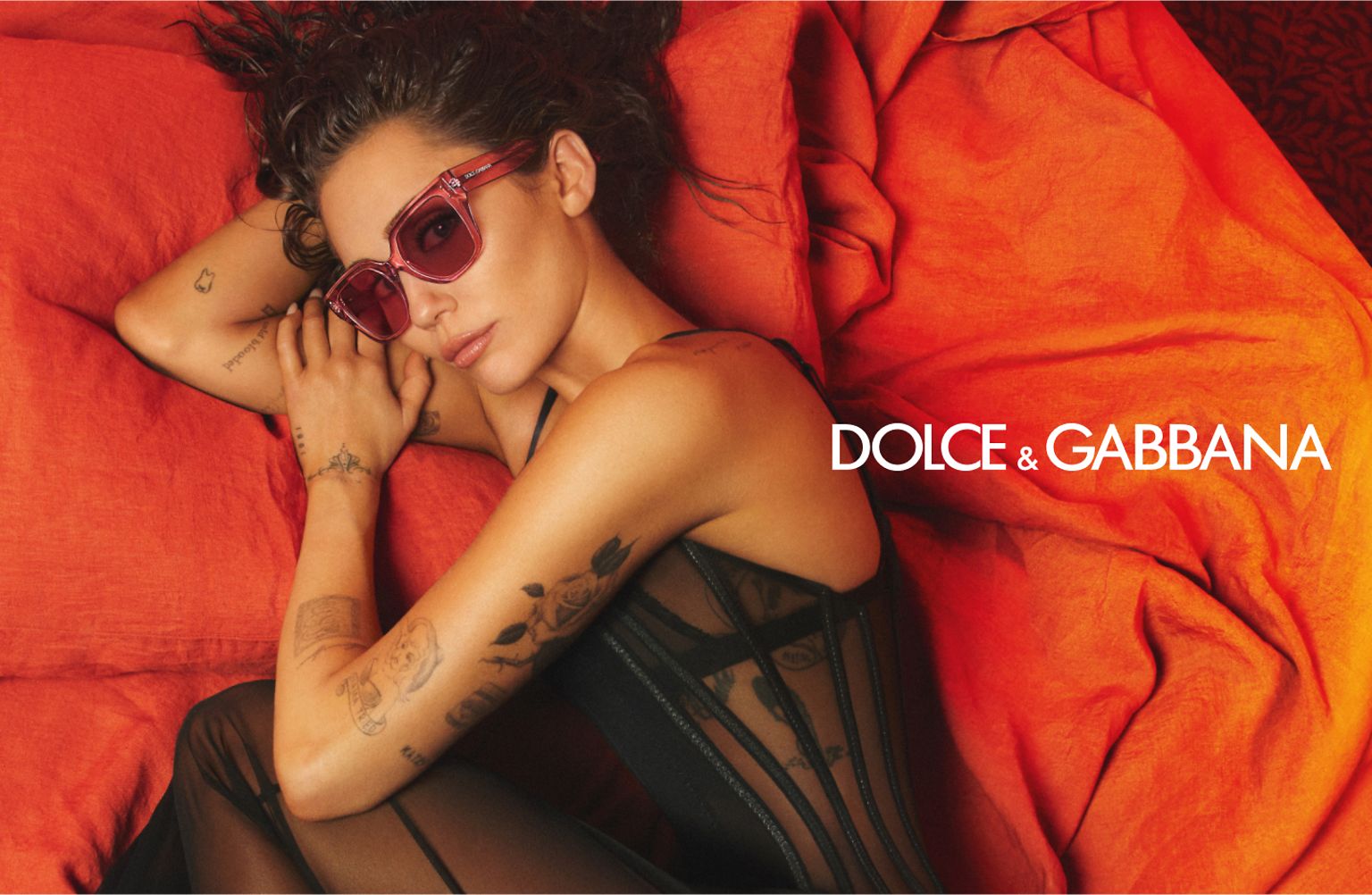Dolce & Gabbana cross-pendant ball-chain necklace - Silver