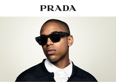 Prada PR A06S 50 Dark Grey & Black Sunglasses | Sunglass Hut USA