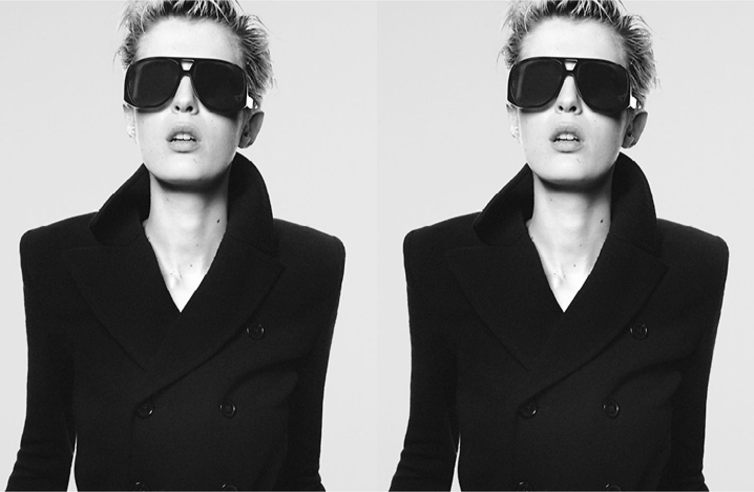 Saint laurent black aviators online