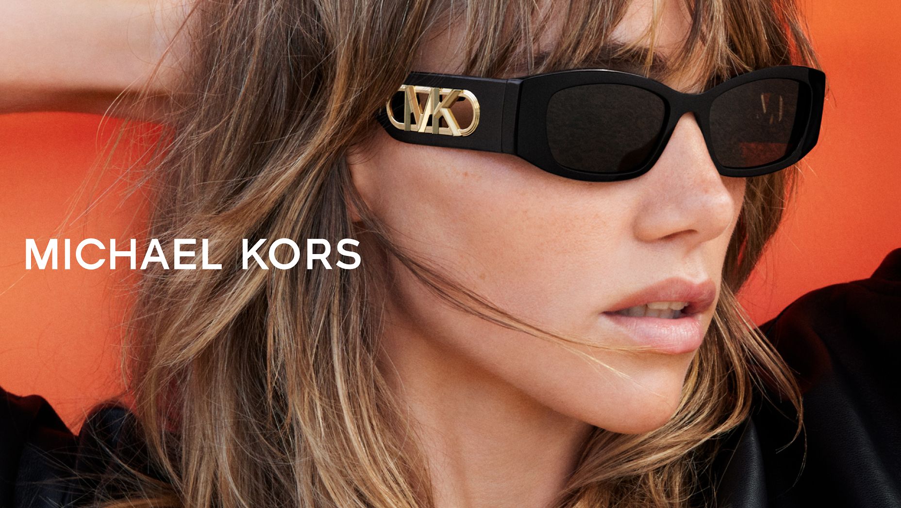 MICHAEL KORS MK2243U Rhodes Black - Women Sunglasses, Dark Grey Solid Lens
