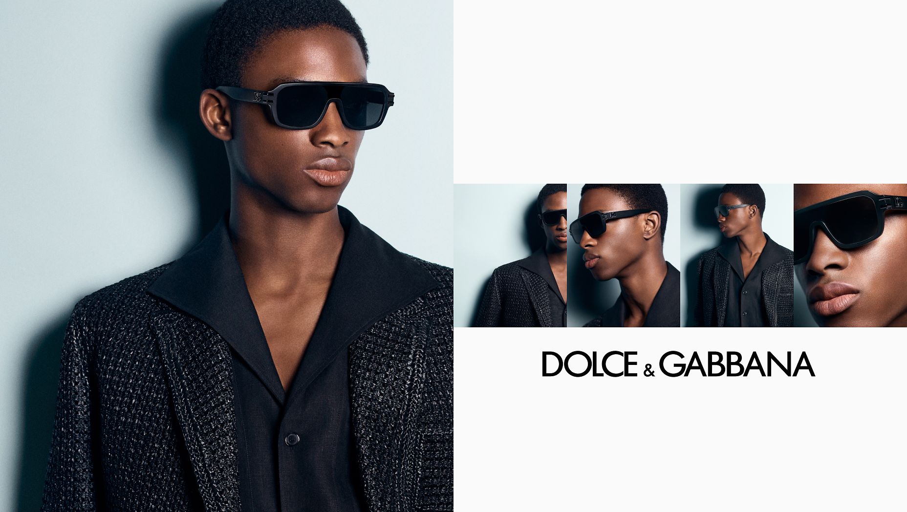 DOLCE&GABBANA DG4507 Matte Black - Men Luxury Sunglasses, Grey Mirror Black Lens