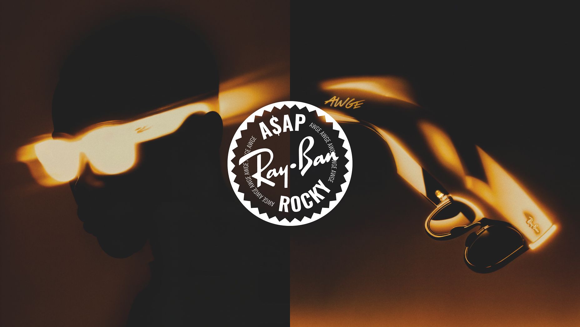 ★限定！RB0840SF-6826J5★A$AP Rocky × Ray-Ban RAY-BAN A$AP ROCKY Blacked Out Collection 0RB0840SF Mega