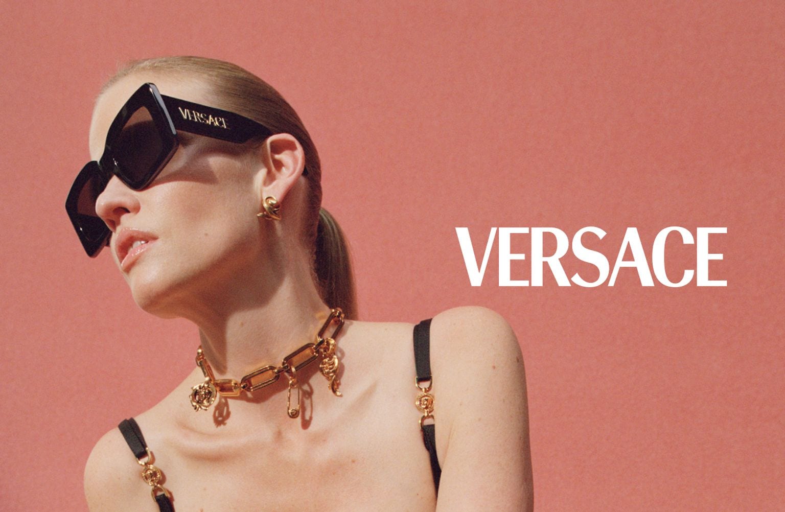 VERSACE ミティトレス 10164091A02395 1B000 Versace VE4459 S (54 - 18) with Grey lenses and Black frame