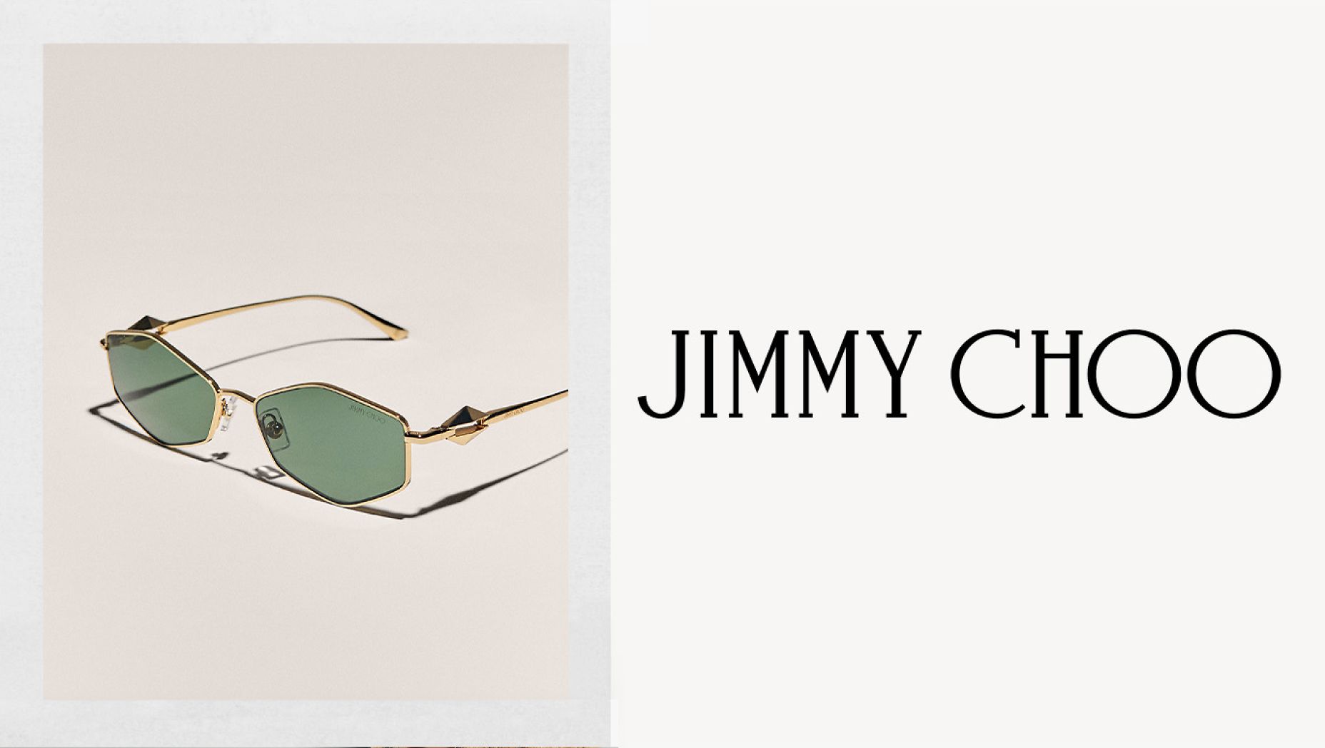 Jimmy Choo JC4017 M (55 - 16) with Green lenses and Gold