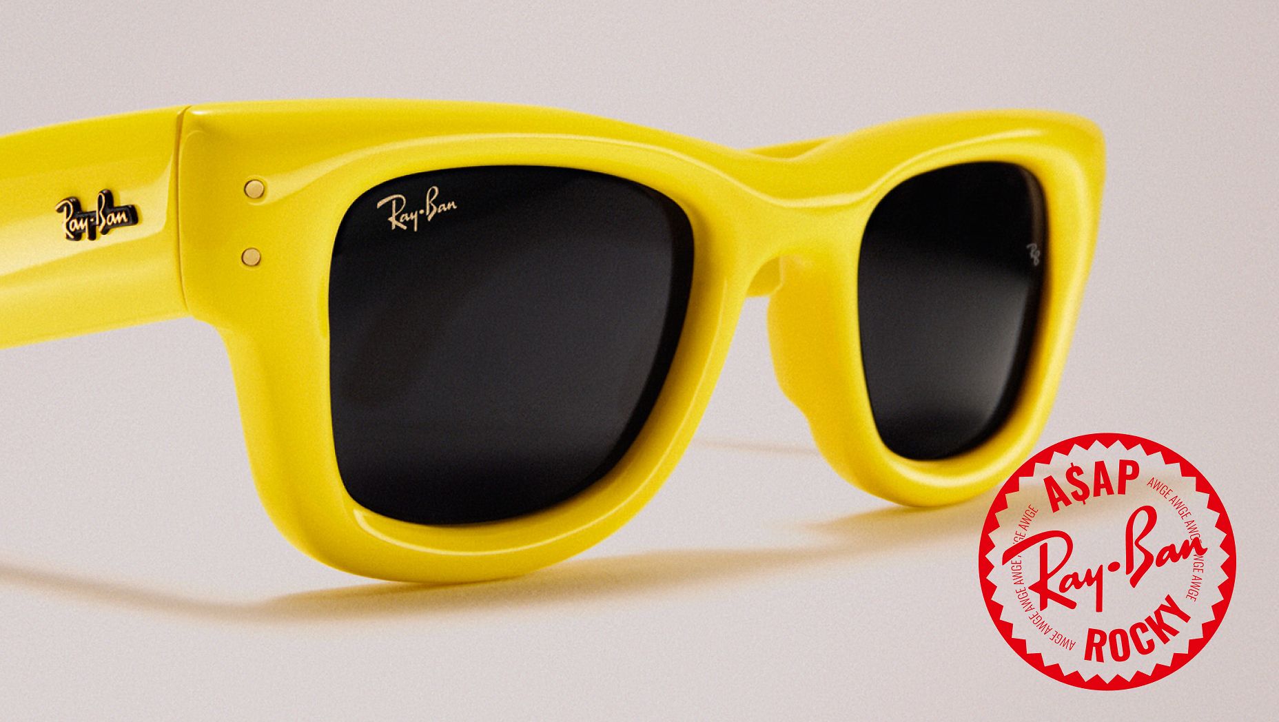 RAY-BAN RB4940 Wayfarer Puffer Yellow - Unisex Sunglasses, Ultra Black Lens