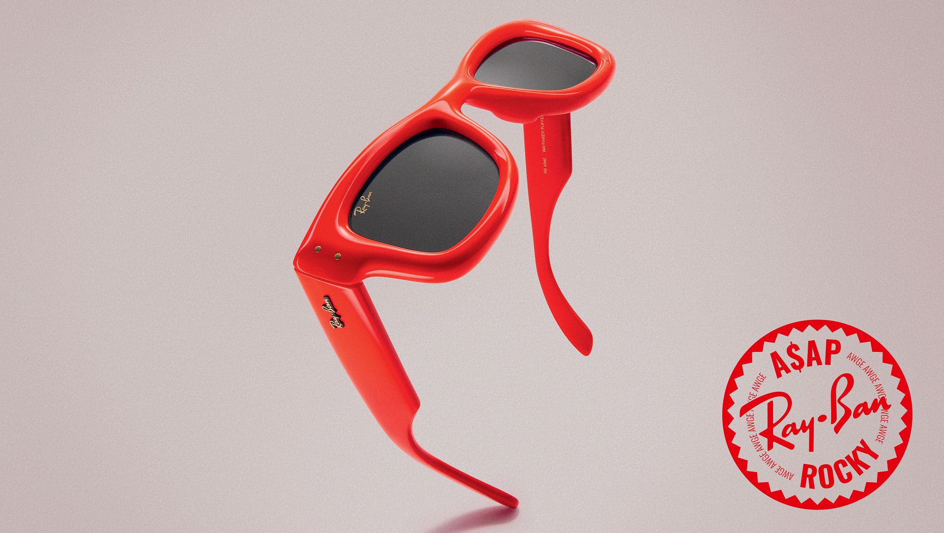 Ray-Ban RB4940 Wayfarer Puffer M (47 - 23) with Black lenses and