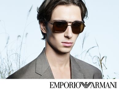 New In-Emporio Armani Josh Richards showcases stylish metal frames.