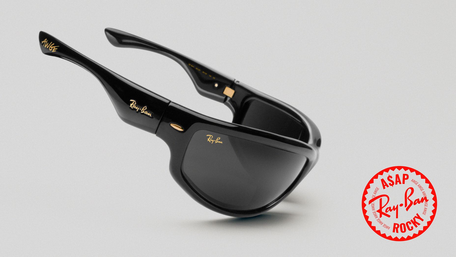 RAY-BAN RB4941 Ultra Wrap 003 Next Generation Collection Black - Unisex Sunglasses, Ultra Black Lens