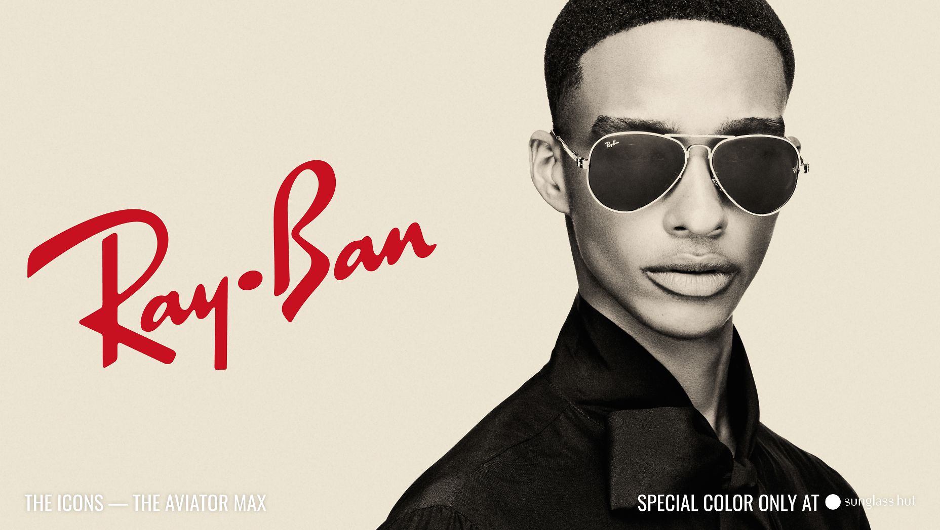 RAY-BAN RB3925 Aviator Max Gold - Unisex Sunglasses, Grey Gradient Polar Lens