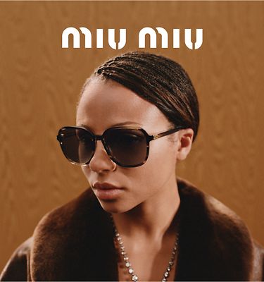 miu miu サングラス SMU62G Miu Miu Eyewear オーバルフレーム サングラス | ピンク