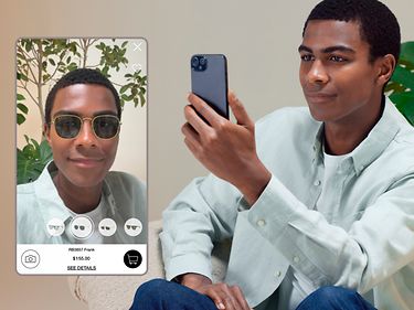 Virtual Try-On-See how they look on you from your device. Select your shades to try or click below.