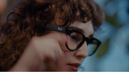 RW4006 Ray-Ban Meta Wayfarer Black - Unisex Sunglasses, Clear/Graphite Green Lens