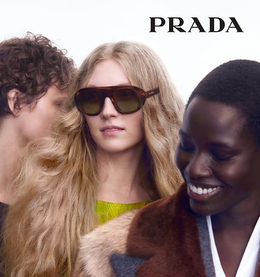Prada Fall Winter 2025-The Prada Symbole sunglasses convey a bold attitude. First at Sunglass Hut.