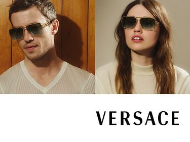 Greca-brillen-Versace Greca-monturen — verfijnde klassiekers met een onderscheidende geometrie.