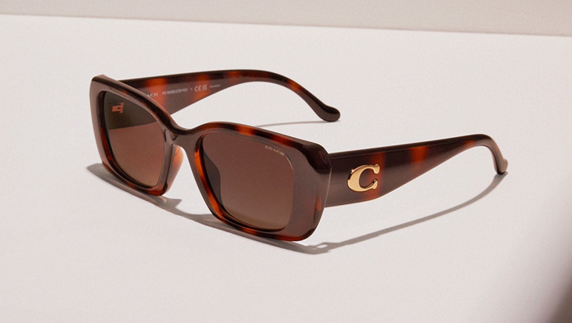 Coach HC8435U CBY82 M (54 - 19) with Brown lenses and Tortoise