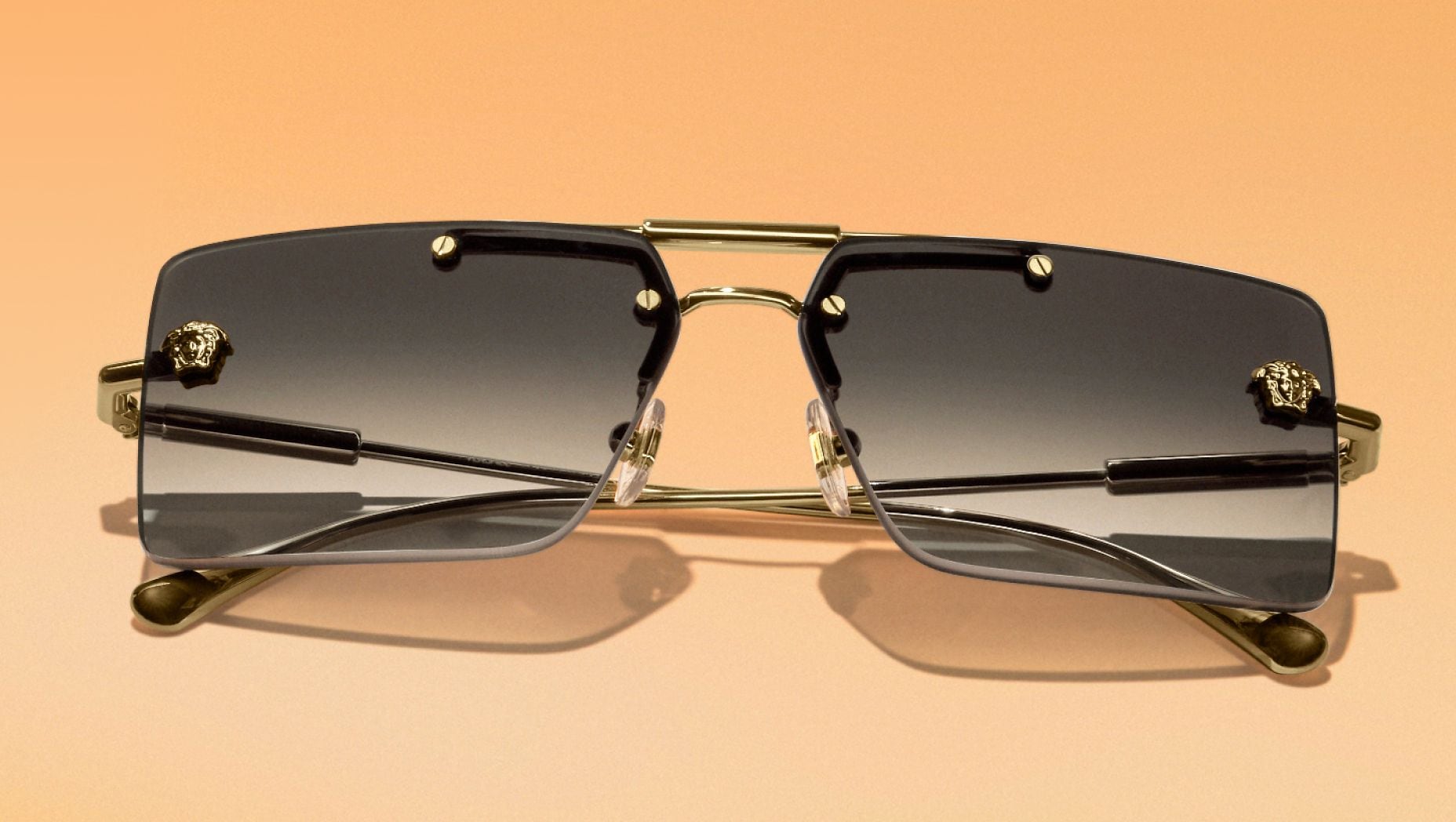グレースです Versace VE2245 L (60 - 13) with Grey lenses and Gold frame