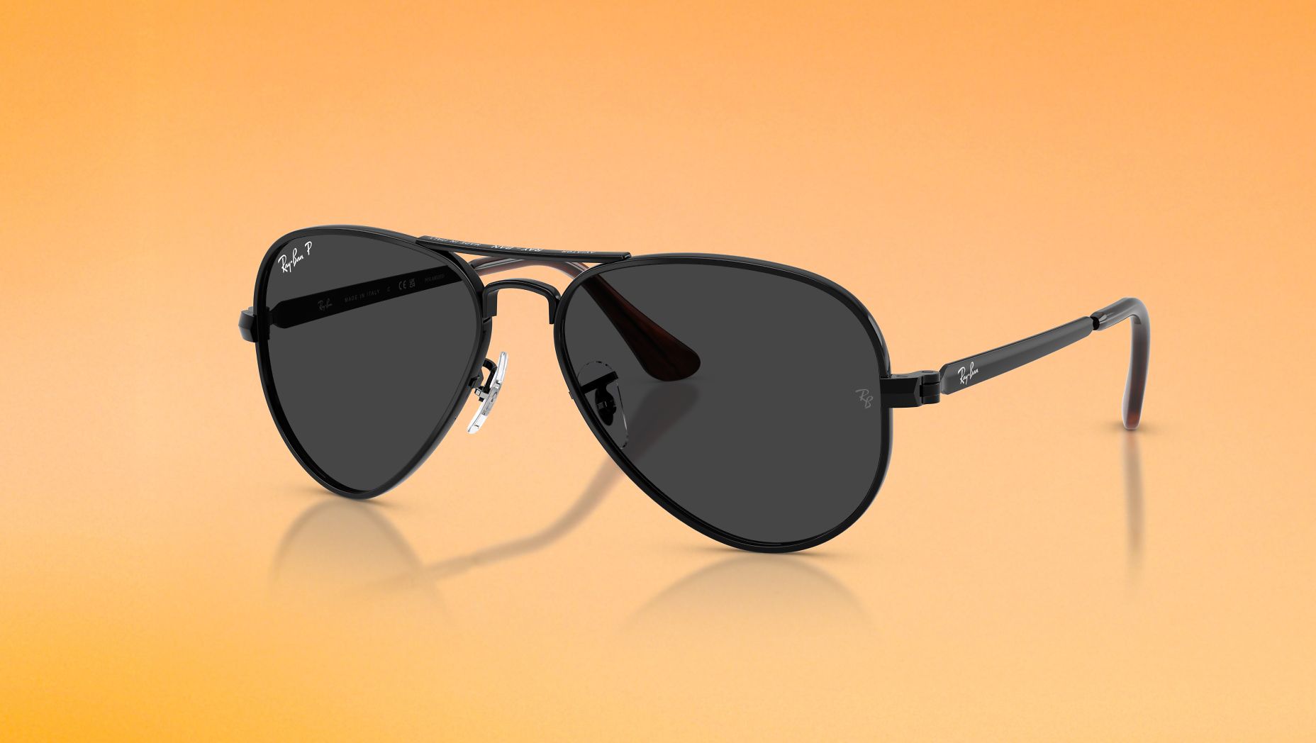 Ray-Ban Aviator Max XXL (62 - 16) com Lentes Preto e Armação Preto