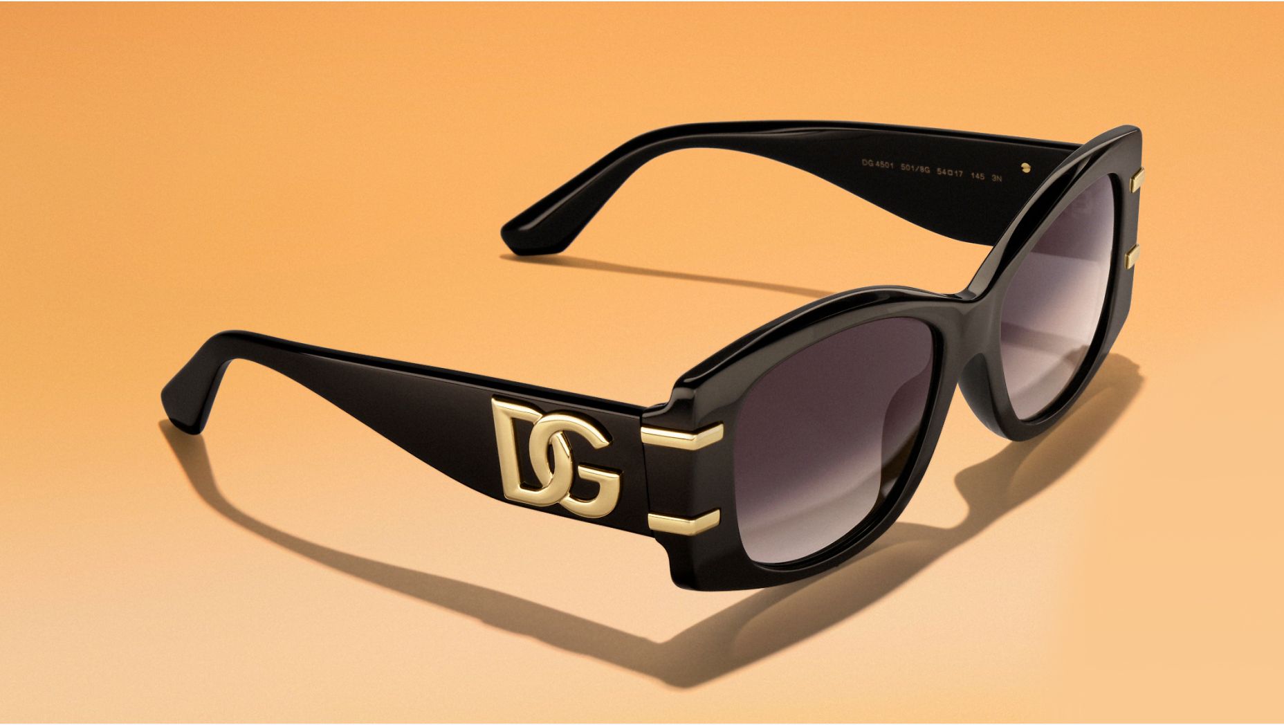Dolce & Gabbana Black DG Logo Oversized Sunglasses DG4501 Sunglasses Dolce & Gabbana | color Black | Gomez.pl/en main image 3