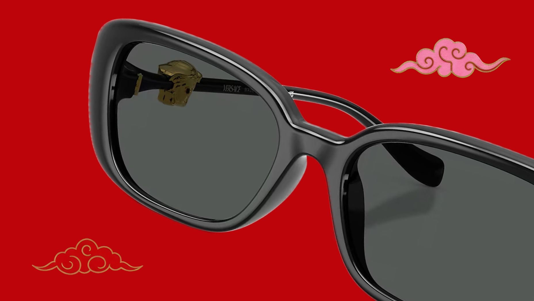 Versace VE4504D L (56 - 18) with Grey lenses and Black frame