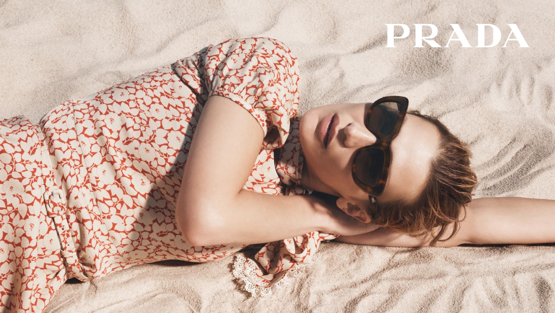 Prada PR D07S S (53 - 20) with Grey lenses and Tortoise frame