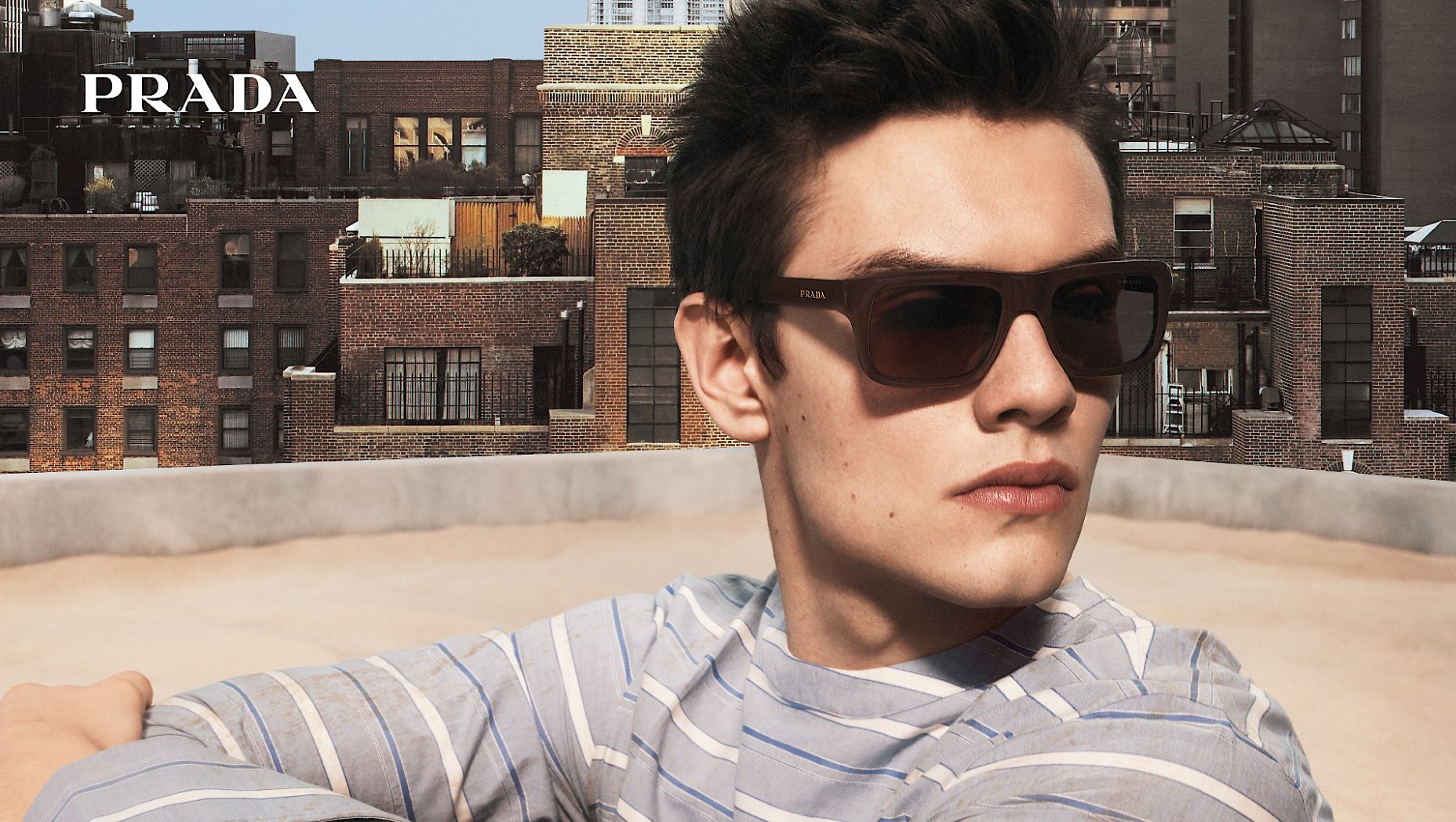Prada PR D11S M (54 - 20) with Brown lenses and Brown frame
