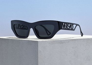 Versace VE4432U 53 Dark Grey & Black Sunglasses | Sunglass Hut USA