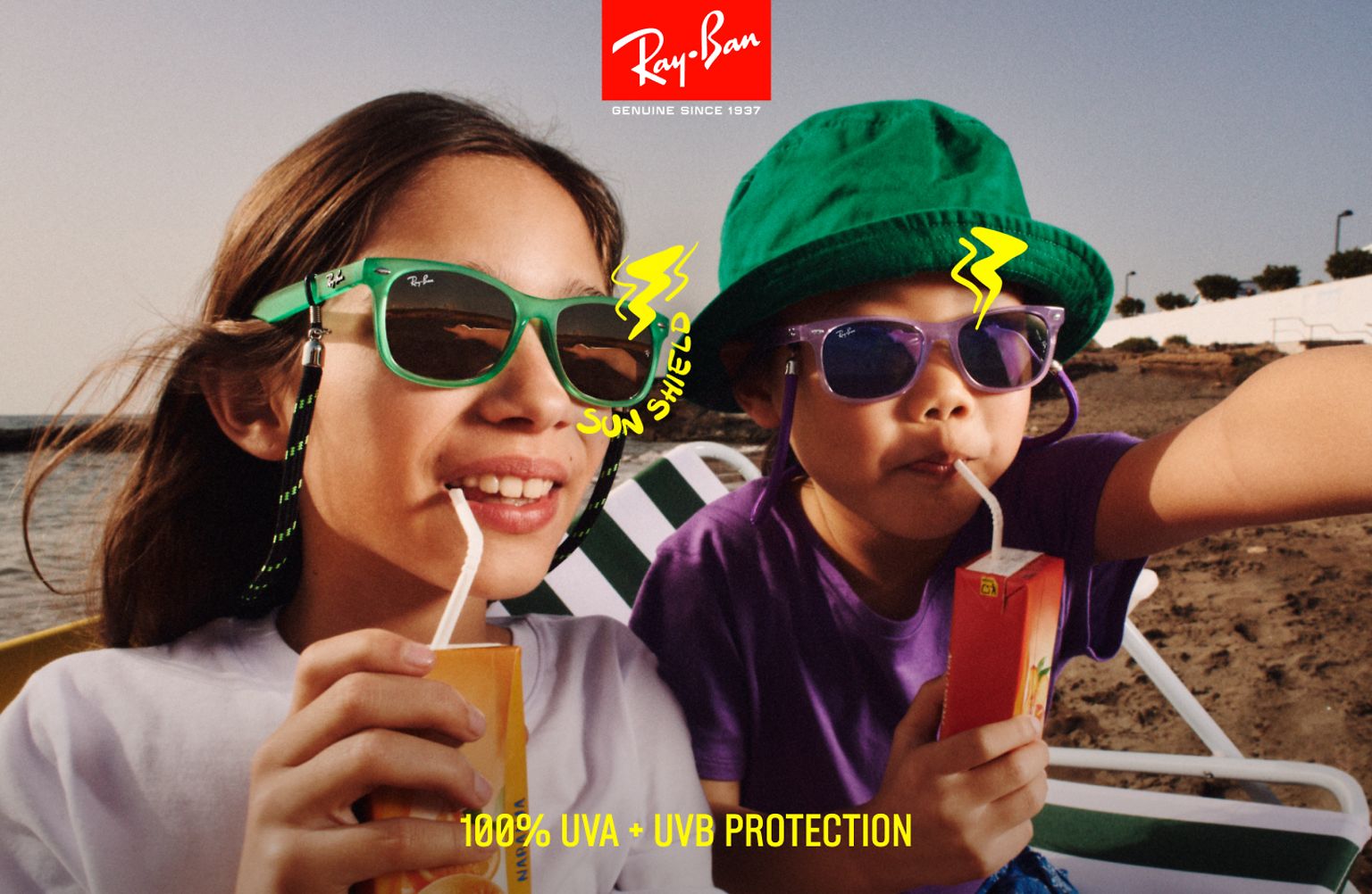 Parcel ~ side Ekspression Ray-Ban Kid's Sunglasses | Sunglass Hut®
