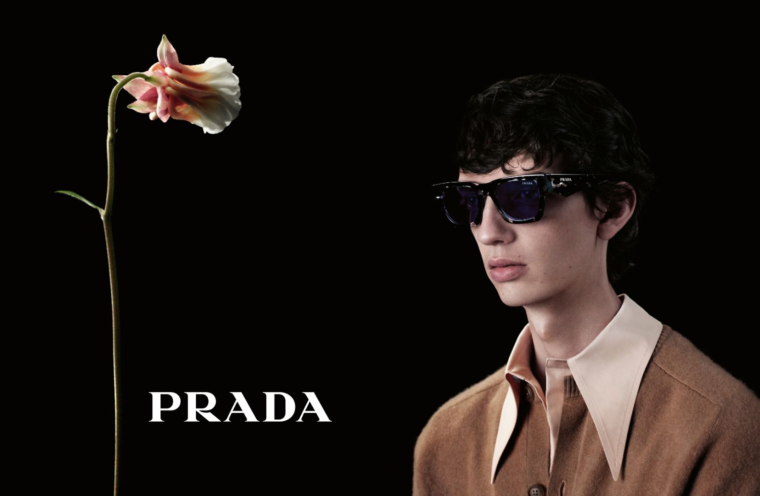 Prada | Accessories | Prada Flower Sunglasses Black Square | Poshmark