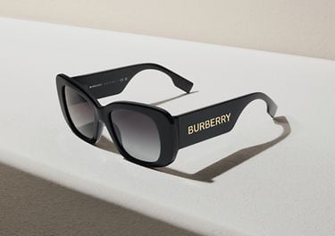 Burberry BE4410 52 Grey Gradient & Black Sunglasses | Sunglass Hut 