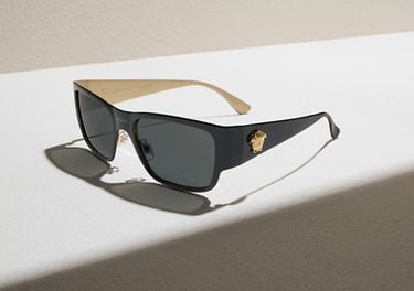 Versace VE2262 56 Dark Grey & Black Sunglasses