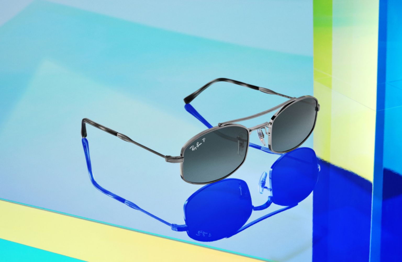 NEW WAYFARER CLASSIC Sunglasses in Black and Blue - RB2132 | Ray-Ban® US