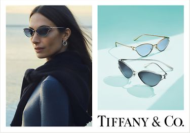 Tiffany & Co. TF3095 61 Azure Gradient Blue & Silver Sunglasses 