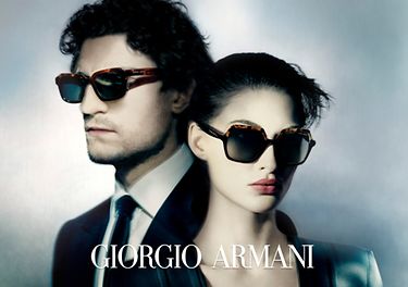 Giorgio Armani AR8193U 55 Grey Gradient & Yellow Havana/Black ...